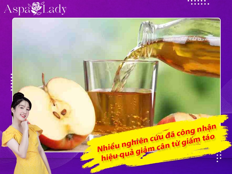 Nhiều nghiên cứu đã công nhận hiệu quả giảm cân từ giấm táo