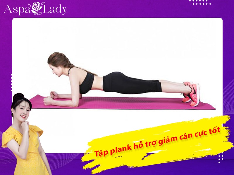 Tập plank hỗ trợ giảm cân cực tốt