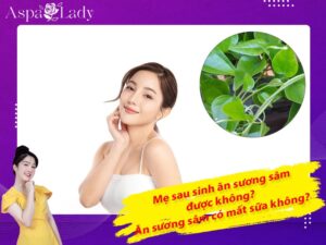 Mẹ sau sinh ăn sương sâm được không? Ăn có mất sữa không?