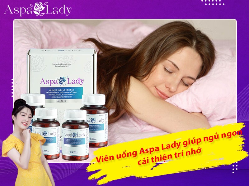 Viên uống Aspa Lady giúp ngủ ngon, cải thiện trí nhớ