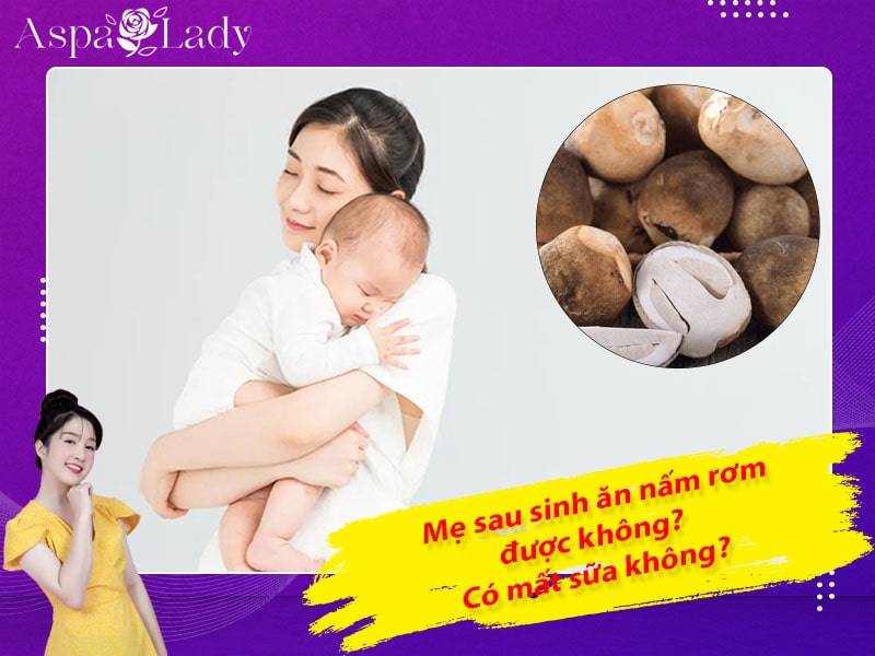 Mẹ sau sinh ăn nấm rơm được không? Ăn có mất sữa không?