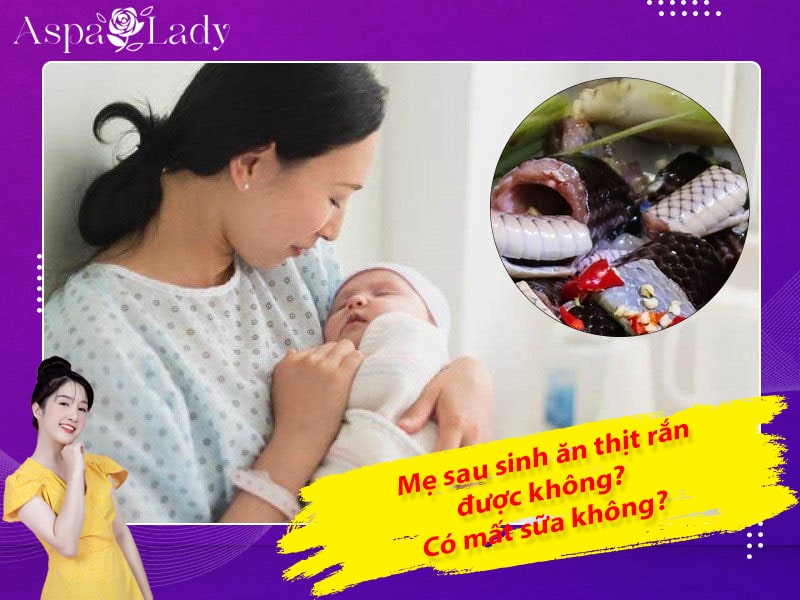 Mẹ sau sinh ăn thịt rắn được không? Ăn có gây mất sữa?